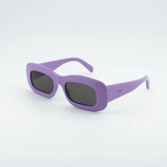 Celine CL40294I 78A Sunglasses Shiny Purple Rectangle Frame, Grey Lenses - Picture 1 of 10